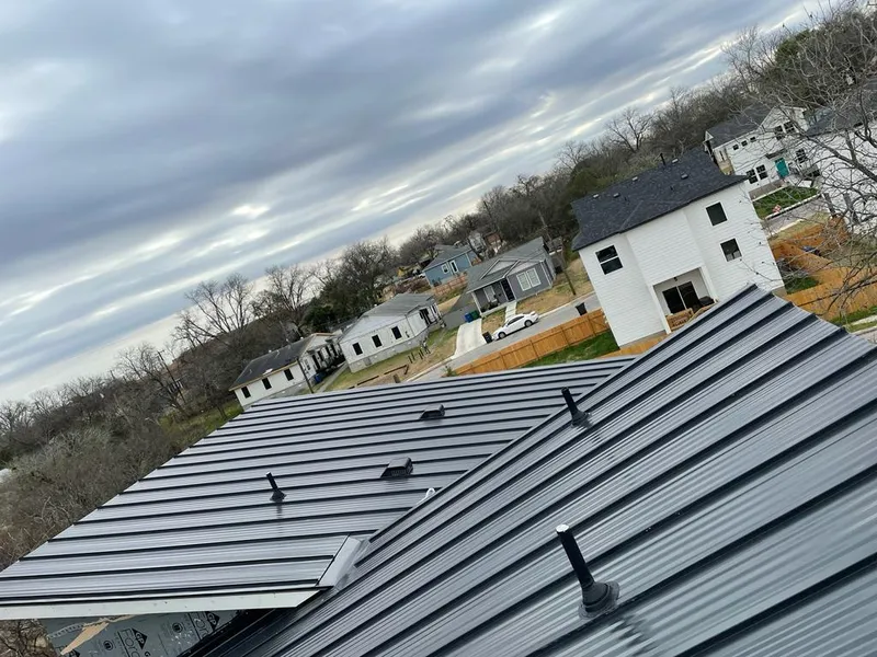 Standing seam metal roof panels with vents for Skylight Repair in Waseca